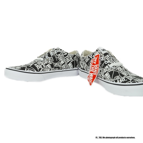 VN0A3MWAUZ91 VANS Doheny OTW Repeat (White) Big Kid's Low Top Canvas Shoes - Picture 3 of 6